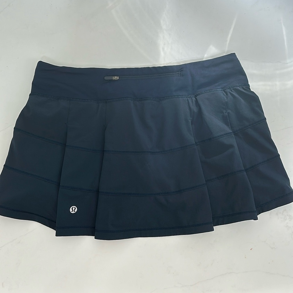 Navy lululemon skort
